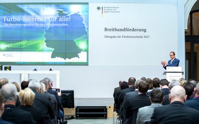 Förderbescheidübergabe mit Bundesverkehrsminister Dobrindt und Parlamentarischem Staatssekretär Ferlemann – Fördersumme beträgt 935 Millionen Euro