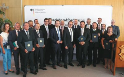 Förderbescheidübergabe durch Bundesverkehrsminister Alexander Dobrindt in Erding