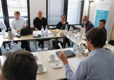 Eine Besprechung des Projekts BIC-IRAP im Berliner Büro