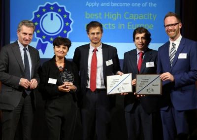 Die Gewinner des European Broadband Awards 2016 mit EU-Kommissar Günther H. Oettinger