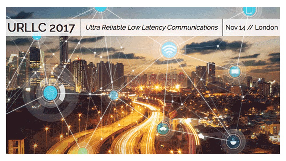 Banner der Konferenz URLLC 2017, die am 14. November in London stattfand.