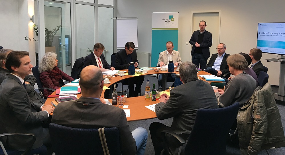 Workshop der aconium GmbH zum Auswahlverfahren und insbesondere zur Handreichung Mittelanforderung und Auszahlung im Bundesförderprogramm Breitband am Standort Osterholz-Scharmbeck, 16.01.2018.