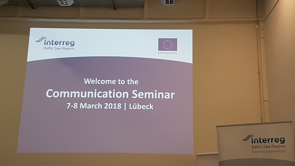 Kommunikationsseminar des Interreg VB Ostseeraums in Lübeck am 7. und 8. März 2018.