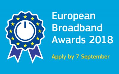 Bewerben Sie sich bis zum 7. September für die European Broadband Awards 2018!