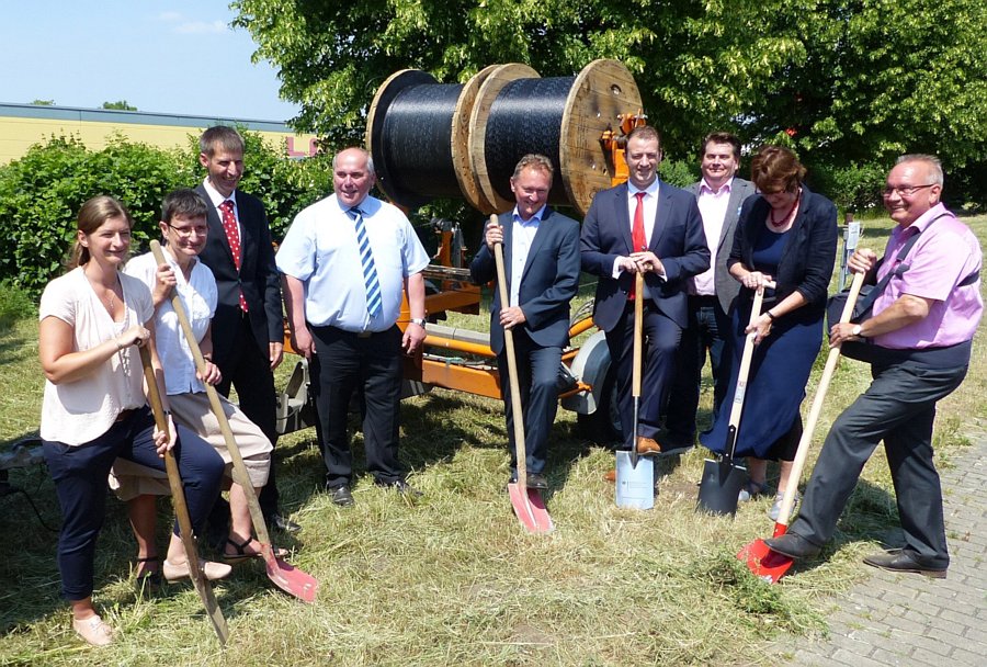 Spatenstich in Quedlindburg (Sachsen-Anhalt) am 29.05.2018