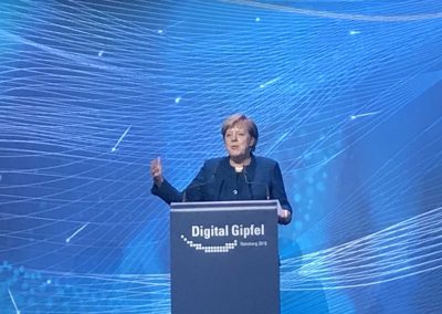 Bundeskanzlerin Angela Merkel spricht auf dem Digital Gipfel 2018, Nürnberg, 4. Dezember 2018