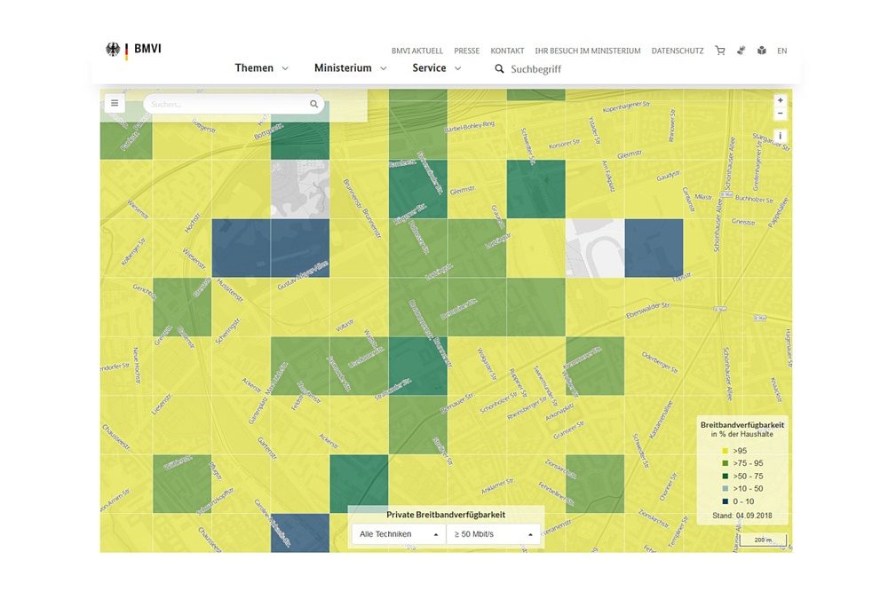 Latest figures on broadband availability in Germany published