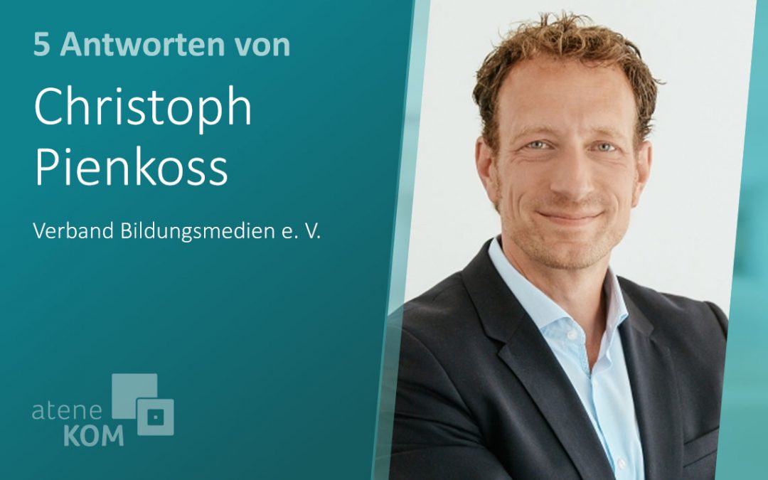 Christoph Pienkoss, Verband Bildungsmedien: “An uncoordinated education revolution must become a rapid education revolution”