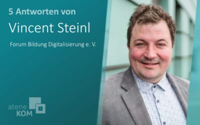 Vincent Steinl, Forum Bildung Digitalisierung: “We need more time at schools for digitalization topics”